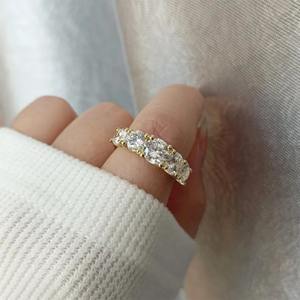 Bague de fiançailles en diamant moissanite de haute qualité pour femmes, argent sterling 925, bijoux de mariage disponibles à prix de gros - Product Image 5