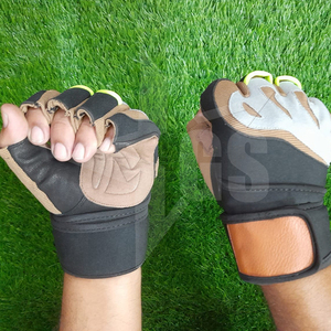 ถุงมือฟิตเนสแบบปรับแต่งได้สำหรับการออกกำลังกายและยกน้ำหนัก ถุงมือสำหรับฝึกซ้อมกีฬาในยิมพร้อมสายรัดข้อมือ - Product Image 1
