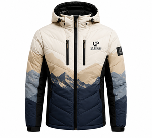 Chaqueta de Esquí Impermeable con Capucha para Hombre, Chaqueta de Nieve Acolchada para Invierno y Senderismo al Aire Libre, Fabricante OEM ODM - Product Image 3