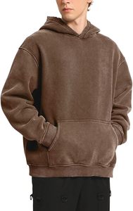 Sudaderas con Capucha para Hombre, Talla Grande, Unisex, Lavado Ácido - Product Image 4