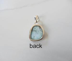 Colgante de Piedra Preciosa Larimar Natural, Joyería de Larimar Chapada en Plata Hecha a Mano, Proveedor Mayorista - Product Image 3