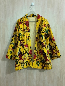 Chaqueta Corta de Terciopelo de Algodón con Estampado Floral, Kimono con Cinturón, Bata de Invierno, Prenda Perfecta para el Invierno - Product Image 5