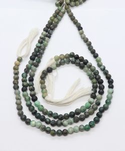 Natural Emerald Smooth Round Shape Beads 6-7MM Shaded Emerald <b>Ball</b> Gemstone Beads Natural Emerald Round Beads For Jewelry Making - Product Image 1