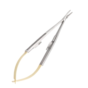 Micro Tijeras de 12 Pulgadas, Rectas y Curvas, de Acero Inoxidable con Mango de Resorte, para Recortar Cejas y Vello de la Nariz, Herramienta de Belleza Profesional - Product Image 1