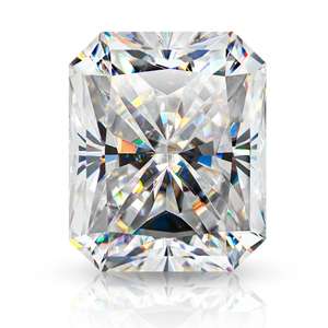 Diamante Cultivado en Laboratorio con Corte Radiante, Color D, Claridad VVS1, Venta al por Mayor, Anillo de Compromiso Blanco Certificado CONCEPTION - Product Image 1