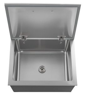 Contenitore Refrigerante Commerciale in Acciaio Inossidabile da 113,7 Litri (28"L x 20"W x 17"H) con Coperchio Ribaltabile per Esterni - Regalo Perfetto - Product Image 1