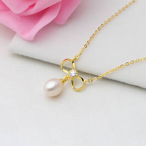 Conjunto de Accesorios de Joyería de Plata S925, Colgante con Diseño de Nudo de Ocho, Collar con Cadena para Clavícula, para DIY con Perlas, para Mujer - Product Image 2