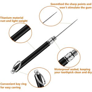 Portastuzzolini Portatile in Titanio, Set da 2 Pezzi, Riutilizzabile in Acciaio Inossidabile per Uso Domestico ed Esterno - Product Image 3