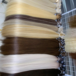 Top grade Vietnam Weft hair extensions in Multiple colors #<b>PLA</b> #1 40cm to 90cm human hair wholesale price - Product Image 1