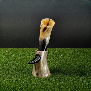 Corne à boire artisanale en corne de buffle écologique, forme naturelle, corne polie, corne à boire viking, décoration de mariage et de maison, artisanat - Product Image 4