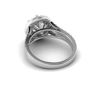 Anillo Solitario de Oro Blanco de 14K con Diamante Cultivado en Laboratorio de 2.056 Quilates, Corte Pavé, Color F, Claridad VS1, Certificado IGI - Product Image 3