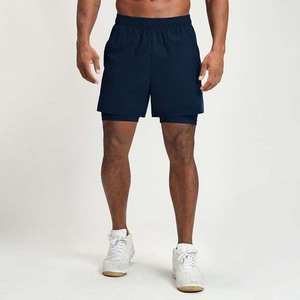 Customized Canvas <b>Compression</b> Casual Sports <b>Shorts</b> Outdoor Fitness Sportswear Men Breathable Eco-Friendly Solid High Waist - Product Image 2