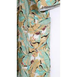 Hand-Stitched Black Patchwork Floral Design Summer Kimono Bath Robe Cut Work Cardigan Handmade Multi Kantha Quilted Quick Dry - Product Image 3