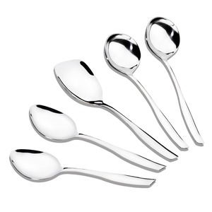 Polished Stainless Steel <b>Flatware</b> Set With Elegant Design Three Piece Cutlery Perfect For Wedding Restaurant And Dessert Serving - Product Image 6