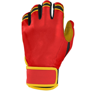 Guantes de Bateo de Béisbol de Cuero Personalizados, con Dorso de Cuero y Palma de Cuero Genuino, Guantes de Bateo de Softbol para Adultos, Venta al Por Mayor - Product Image 3