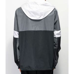 OEM ODM Fabricante de cortavientos Chaquetas Anorak ligeras MOQ bajo Streetwear Fábrica Colores contrastantes Anorak Chaqueta para hombres - Product Image 3