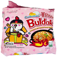 Super Hot Buldak Instant Noodles SAMYANGG Ramen Noodles Carbonara Sauce in Spicy Chicken Flavor 140g x 40pcs/carton