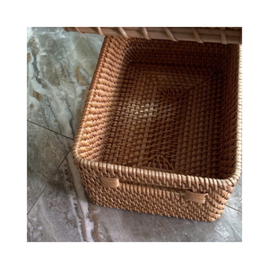 Panier de service en rotin écologique, fait main, tressé, pour aliments, pain, fruits, boissons, cuisine, salle à manger, vente en gros - Product Image 6