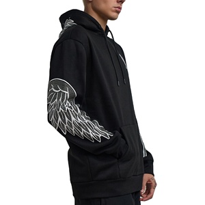 เสื้อฮู้ดสวมหัวมีฮู้ดดี้ผ้าฝ้าย100% มีฮู้ดพิมพ์ลายพลอยเทียมทั้งหมดดีไซน์แบบสวมหัว - Product Image 2