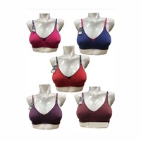Soutien-gorge Hipster en Coton pour Femme, Confort Quotidien Respirant, Couverture Complète, Coussinets Amovibles, Taille Moyenne – Grande Vente