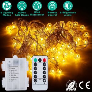 ไฟประดับลูกโลกกันน้ำแบบใช้แบตเตอรี่ ไฟ LED สำหรับตกแต่งภายนอกและภายในอาคาร - Product Image 1