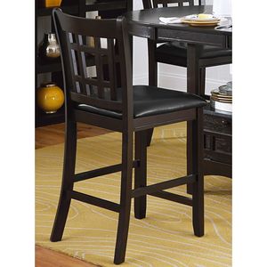 Set da Pranzo Tradizionale da 5 Pezzi con Tavolo Alto e Prolunga, Finitura Ciliegio Scuro, 4 Sedie - Product Image 2