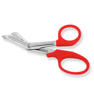 Ciseaux à pansements 7" (18cm) avec manche en plastique orange, ciseaux d'infirmière, ciseaux utilitaires EMT, en vente - Product Image 2