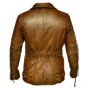 Chaqueta de cuero genuino para hombre, diseño OEM, para todas las estaciones, en todos los tamaños y colores - Product Image 6