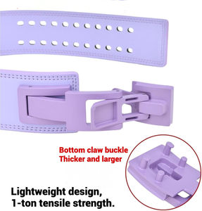 เข็มขัดยกน้ำหนักหนังแท้คุณภาพสูงแบบขายส่ง เข็มขัดยกน้ำหนักแบบมีหัวเข็มขัดสำหรับออกกำลังกายในยิม - Product Image 3