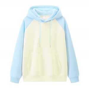 Unisex Hooded <b>Sweatshirt</b> Solid Color Raglan Sleeve 100% Cotton <b>FLEECE</b> Breathable <b>Lined</b> Casual Pullover Winter Wear - Product Image 5