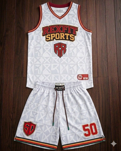 Venta Directa de Fábrica, Conjunto de Uniforme de Baloncesto Personalizado, Transpirable, 100% Poliéster para Adultos, Técnicas de Impresión, Verano - Product Image 4