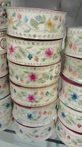 ลูกไม้ปักลายดอกไม้ Schiffli สำหรับตกแต่งขอบผ้า ขายส่ง วัสดุผ้าฝ้ายตาข่ายสำหรับเย็บเสื้อผ้า งานฝีมือ และอุปกรณ์เสริม - Product Image 4