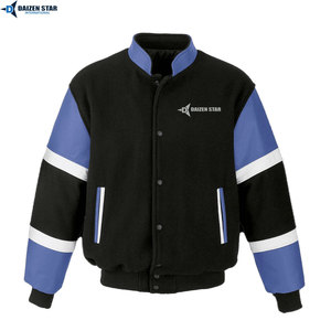 Fashion Letterman Jacket Custom Embroidery Varsity Jacket Hip Hop Streetwear Style - Product Image 2