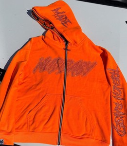 Custom Logo Winter <b>Drop</b> Shoulder French Terry Heavyweight 100% Cotton 450 Gsm <b>Acid</b> Washed Cropped Boxy Fit Rhinestone Hoodie Men - Product Image 6