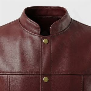 Blouson aviateur en cuir d'agneau de haute qualité pour homme, couleur personnalisable, entièrement personnalisable, avec capuche, style motard, poches zippées, vêtement d'extérieur - Product Image 4