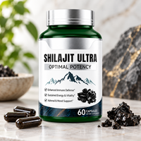 Shilajit Ultra 60 Capsules – Complément de Résine Minérale Premium pour l'Énergie, la Vitalité et le Soutien Immunitaire pour une Routine de Bien-être Quotidienne