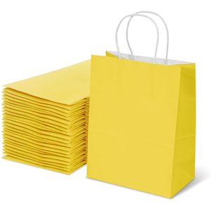 Bolsa de Papel Kraft para Envasado de Alimentos, Bolsa de Regalo para Compras, Bolsa de Papel Kraft Clásica Reciclable con Asa para Alimentos, Proveedor de Fábrica - Product Image 1