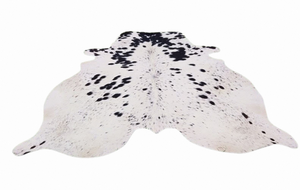 Tapis en cuir de vache noir et blanc, peau de vache naturelle avec poils, tapis en cuir véritable pour salon, chambre à coucher, décoration intérieure, vente en gros - Product Image 3