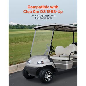 Kit Luci per Golf Cart 12 Volt Omologato per Strada con Fari LED, Luci Posteriori, Indicatori di Direzione e Interruttore di Emergenza con Cablaggio - Product Image 2