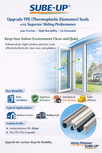 Sobe-up ปะเก็นประตูหน้าต่าง TPE อัดทนต่อการสึกหรอสไลด์สูง-ตัดตามขนาด - Product Image 6