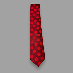 Corbata de lunares roja para hombre, corbata de diseñador de lujo, formal, para negocios, bodas, fiestas, moda, regalo para el novio, padrinos de boda, elegante - Product Image 1