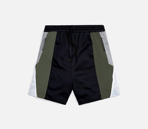 Shorts de basketball pour hommes en polyester respirant, grande taille, imperméables, de haute qualité, style streetwear, avec cordon de serrage en maille - Product Image 3