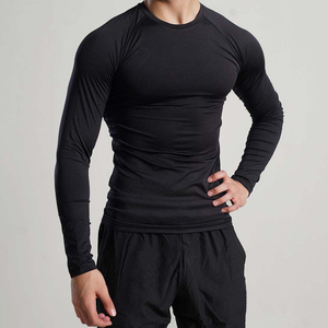 Camiseta Deportiva para Hombre con Hombros Caídos, Ajuste Delgado, Estilo Urbano, para Gimnasio y Entrenamiento, Tejido Pesado de Spandex/Poliéster, Camisetas Lisas para Fitness - Product Image 3