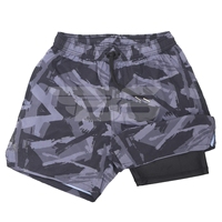 Shorts de sport pour hommes à séchage rapide, imprimés camouflage, avec cordon de serrage à la taille, coupe élastique, décontractés, pour la salle de sport, la course à pied et les activités de plein air