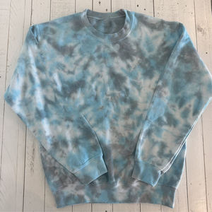 Logo personnalisé, service OME, motif imprimé uni, coupe ample, poids lourd, tie-dye, streetwear, col rond, automne - Product Image 6