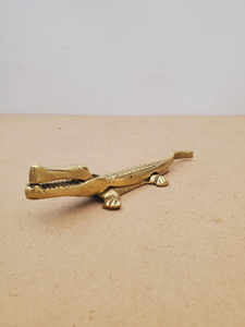 Décapsuleur en laiton fait main, design animal alligator, outil de bar décoratif vintage, casse-noix, décapsuleur de bière pour bar à domicile - Product Image 1