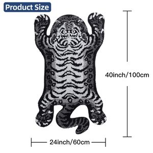 Alfombra de Baño Ultra Suave con Diseño de Tigre Tibetano, Antideslizante, Linda y Elegante, Absorbente, con Diseño Animal - Product Image 4