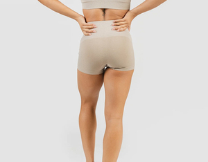 Shorts de sport décontractés pour femmes, taille haute élastique, séchage rapide, pour la gym et la course, fournisseur en gros de vêtements de sport à marque privée - Product Image 4