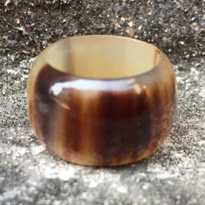 Best Design High Quality <b>Indian</b> Natural Buffalo Horn <b>Ring</b> for Women High Quality Magnesia Crafts Jewelry Ware Items - Product Image 2