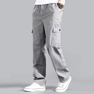 Pantalones de Trabajo Resistentes para Hombre con Cinta Reflectante de Alta Visibilidad, Pantalones de Trabajo Tipo Cargo para Seguridad Industrial - Product Image 3